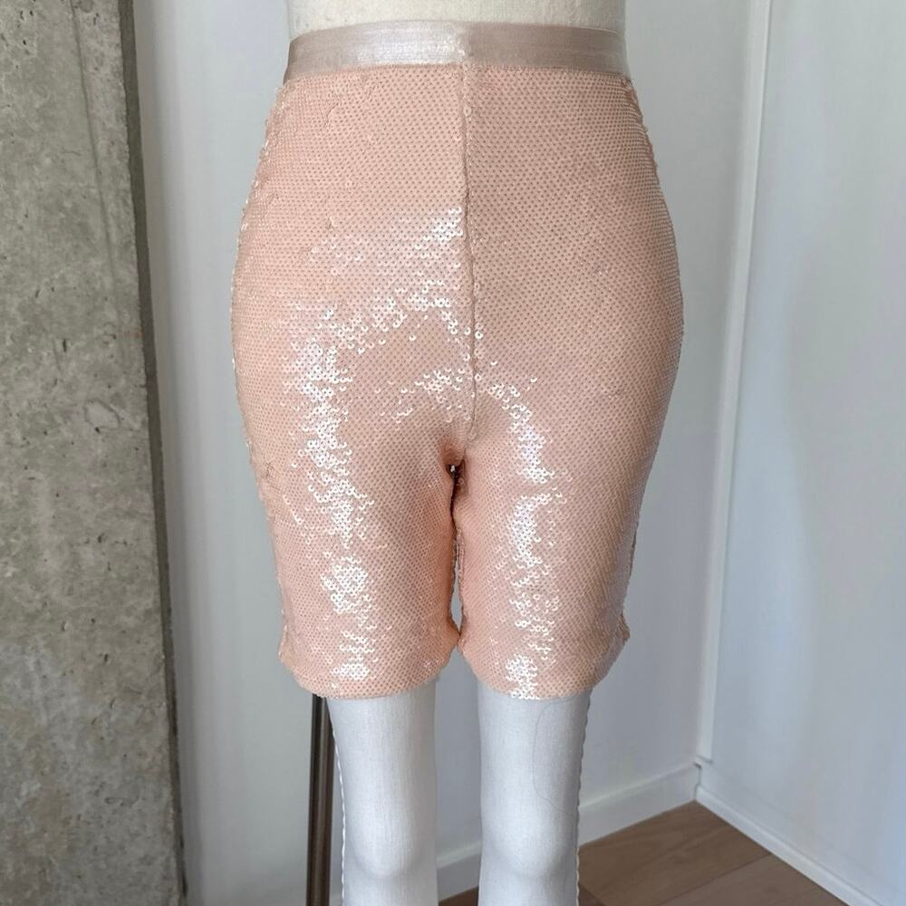L’academie pink sequin shorts SZ XS